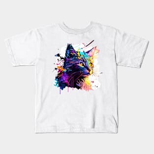 Colorful Kitty Kids T-Shirt